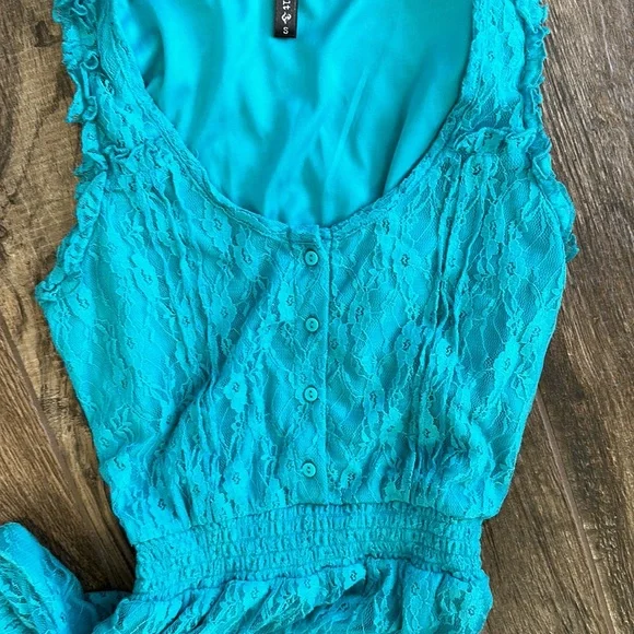 Teal blue dress - Picture 5 of 5